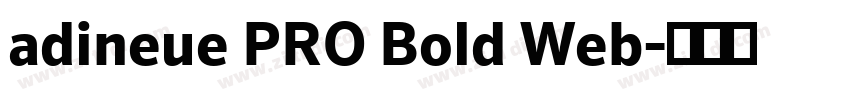 adineue PRO Bold Web字体转换